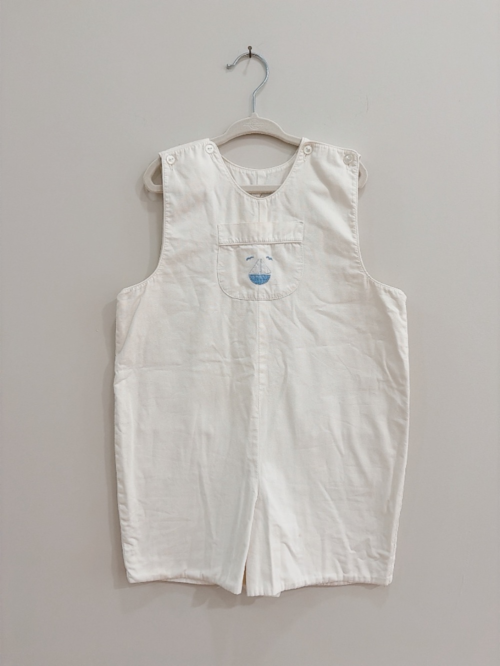 Strasburg Sleeveless Baby Romper JonJon with Pockets